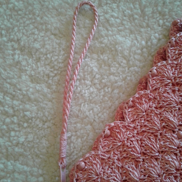 🌺 NEW Jute Crocheted & Lined Clutch Purse - Picture 7 of 8